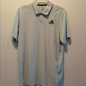 Adidas Men's Light prime-green Polo Shirt